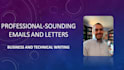 write a professional sounding email or letter