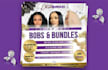 design hair extension, beauty, lash, salon, and spa flyer