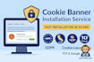 help you to install the cookie banner on your website cms
