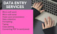 do ms word,ms excel, power point,data collection, formatting