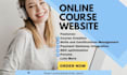 build online course website with ecommerce integration