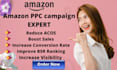setup amazon  fba PPC campaign and amazon ppc expert