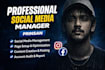 manage your instagram and facebook pages with content creation