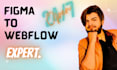 be webflow expert and develop webflow landing page website