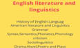 do english literature, american history and poetry