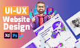 design UI UX landing page website with figma or xd