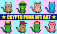 create crypto punks and nft pixel art collection