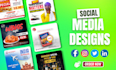 do impressive food poster restaurent flyer event banner social media post design