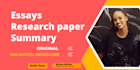 write professional research, summary and paper