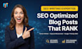 write SEO optimized articles, blogs and web content