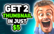 design 2 eye catchy and cash cow youtube thumbnail