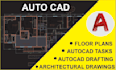 do autocad drafting, architectural drawings and plans