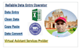 be your reliable data entry operator