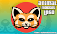 draw a cute animal mascot logo