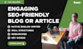 write you an outstanding SEO blog or article