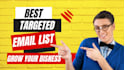 collect a niche targeted active email and bulk email list