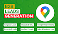 do google map scraping, business leads with emails
