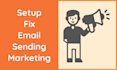 setup email marketing server or fix email sending issue
