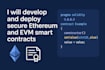develop and deploy secure ethereum and evm smart contracts