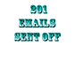 send off a marketing Email to 201 contacts
