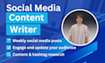 be your social media content writer