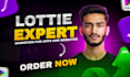 do custom lottie interactive animation for your website and apps
