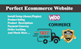 create ecommerce website with woocommerce