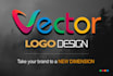 create professional business logo design in vector