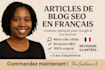 write french SEO blog posts and articles