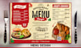 design modern restaurant menu, food flyer and digital menu