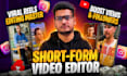 do viral video editing for reels with motion graphics