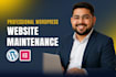 be your website manager for wordpress website maintenance