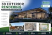 provide 3d exterior rendering 3d floor plan and landscape design