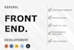 be your front end web developer