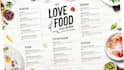 design modern attractive food restaurant menu