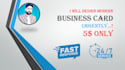 design business card urgently with qr code