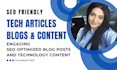 write tech blogs, tech articles and technology content