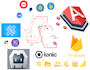 develop ionic angular capacitor firebase hybrid application