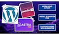 install astra pro theme and demo import for customizations with starter template