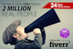 promote your link over 2million real people in facebook