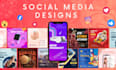 design social media posts, facebook and instagram stories using canva templates