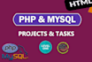 do your php mysql and laravel web projects and tasks