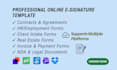 create professional docusign, pandadoc, signnow  esignature template