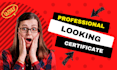 do professional award, diploma, gift certificate design