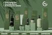 create cosmetic and skincare label and package design with mockup