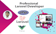 develop and design professional PHP laravel vue web applications