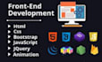 do front end programming using html and CSS