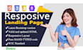 create a landing page using HTML CSS bootstrap