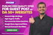 publish high quality guest post on my da 50 website