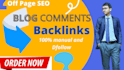 make backlinks using blog comments